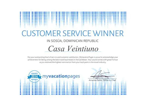 De uitbaters - landgenoten Saskia en Marc - zijn uiteraard bijzonder trots op deze nieuwe Award.